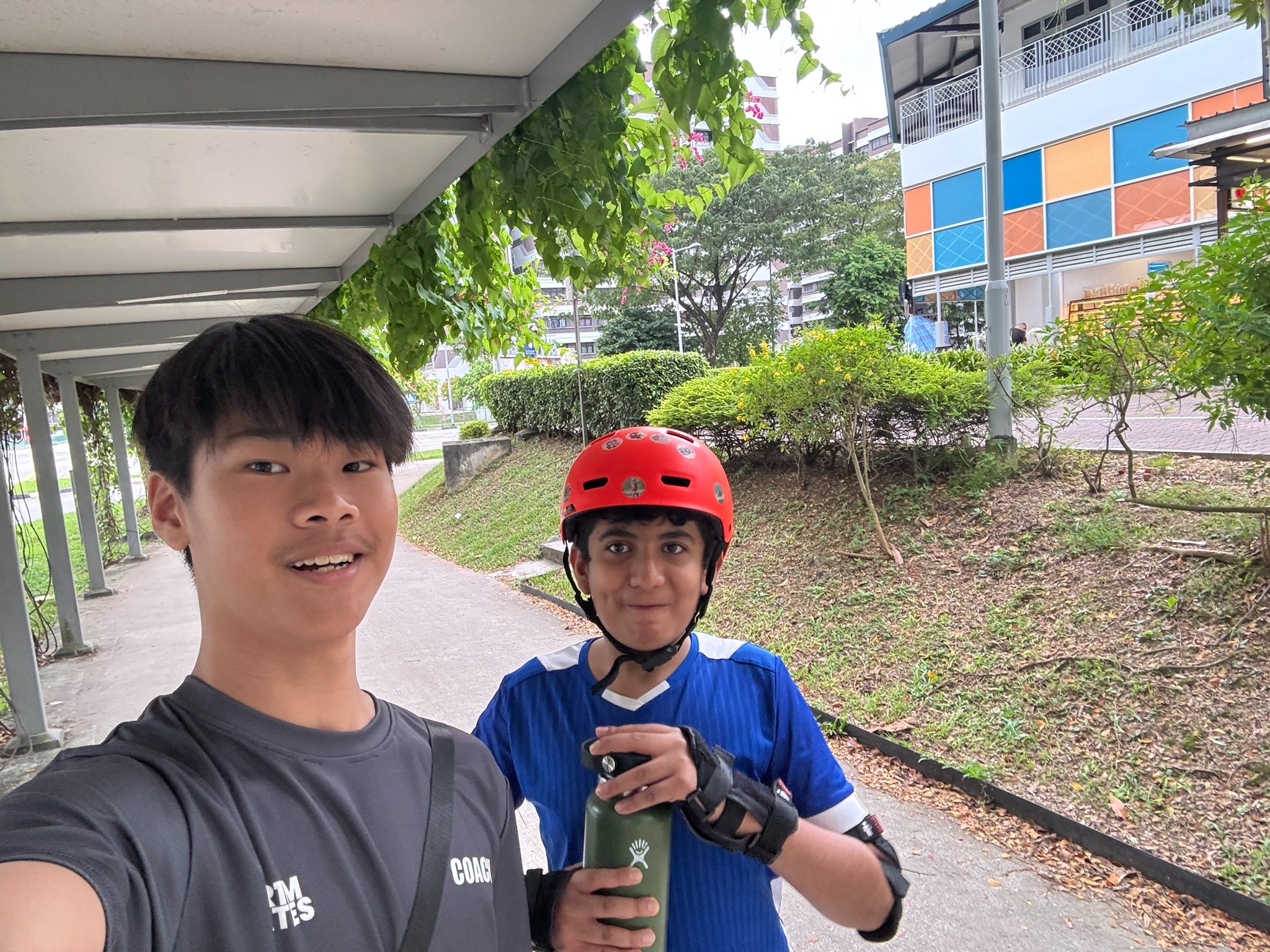 Coach with student