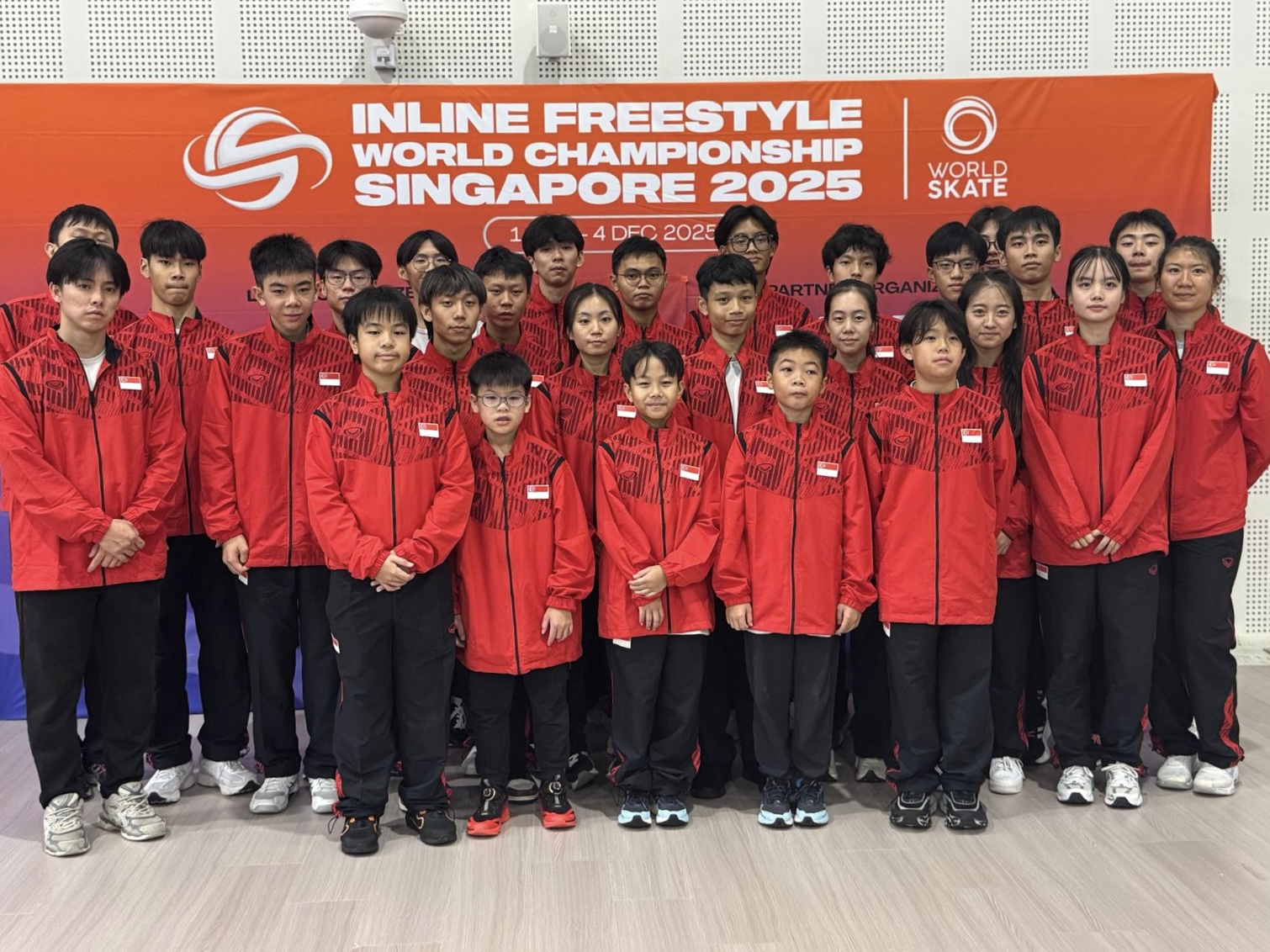 Singapore inline freestyle team at the world championships